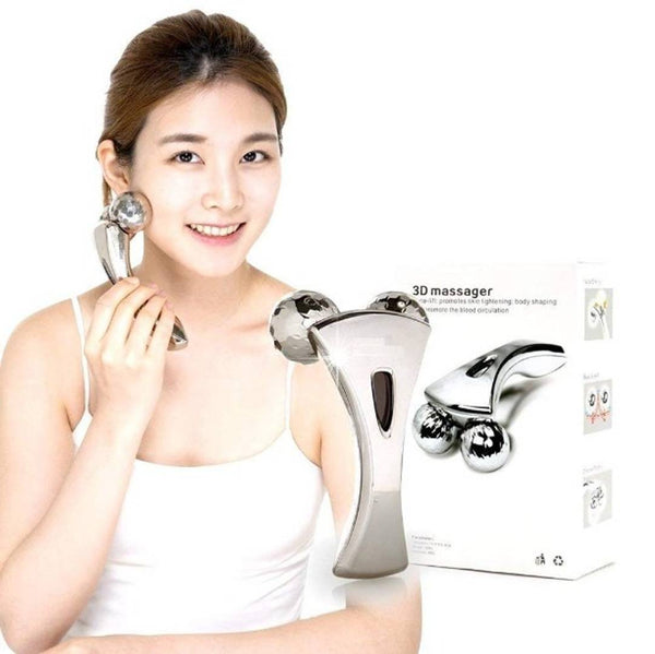 3D Roller Face and Body Manual Massager