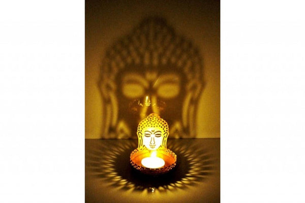 Shadow Buddha  Tealight Candle Holder