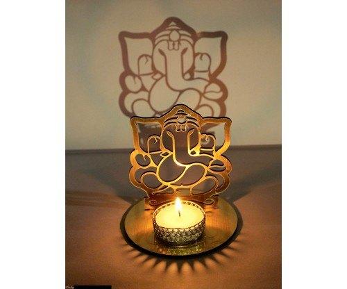 Ganesh ji Candle Holder 3D Night Lamp